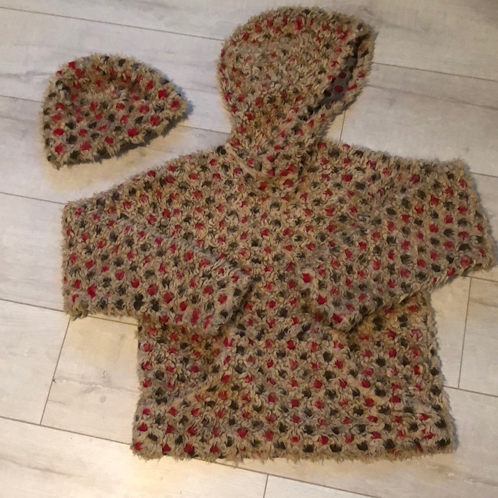 Turtle fur hoody and matching hat size small